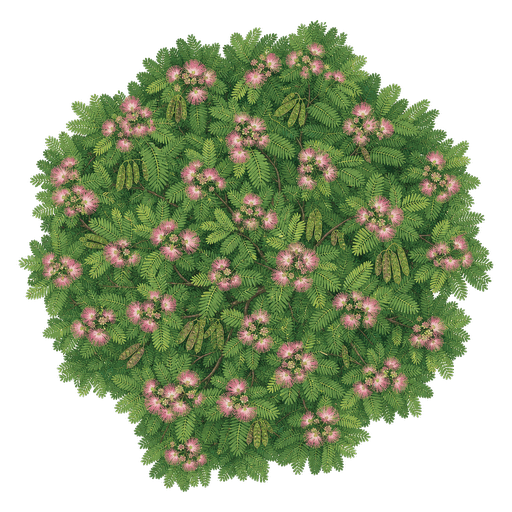 Illustration of Mimosa Tree