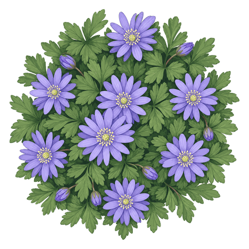Illustration of Grecian Windflower