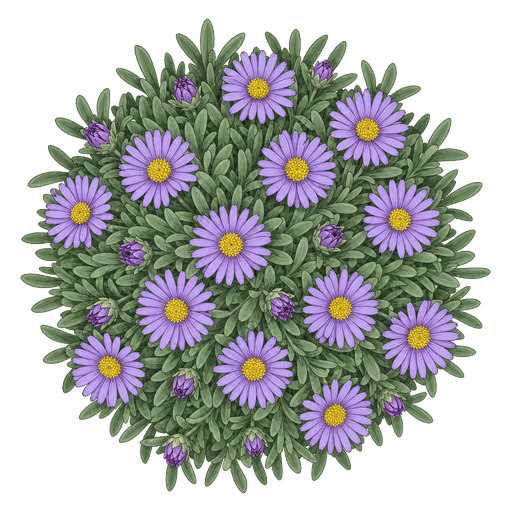Illustration of Alpine Aster