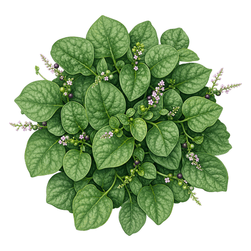 Illustration of Malabar Spinach
