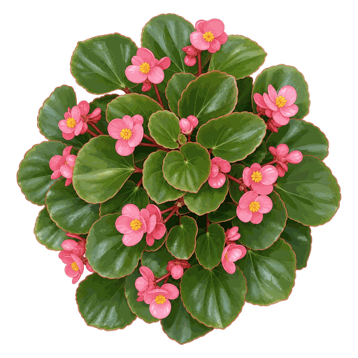Illustration of Wax Begonia