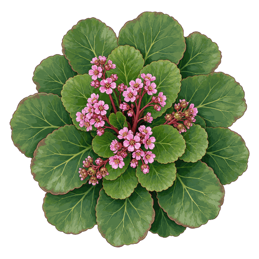 Illustration of Bergenia