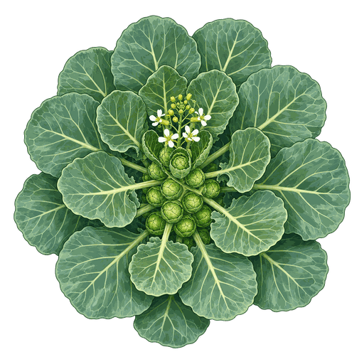 Illustration of Brussels Sprout