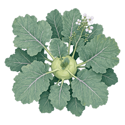 Illustration of Kohlrabi