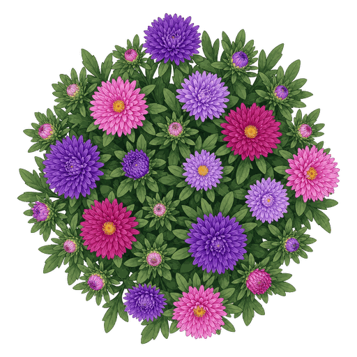 Illustration of China Aster
