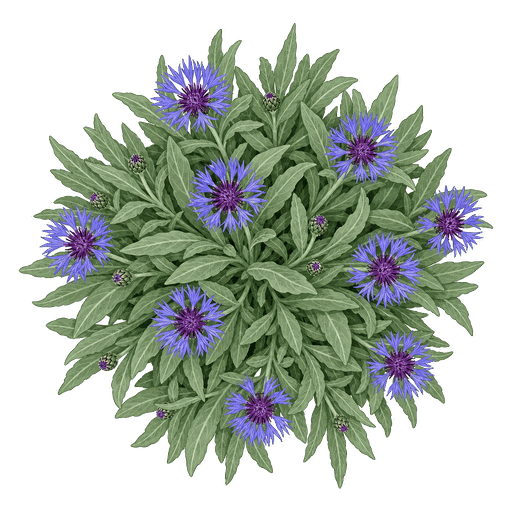 Illustration of Perennial Bachelor's Button