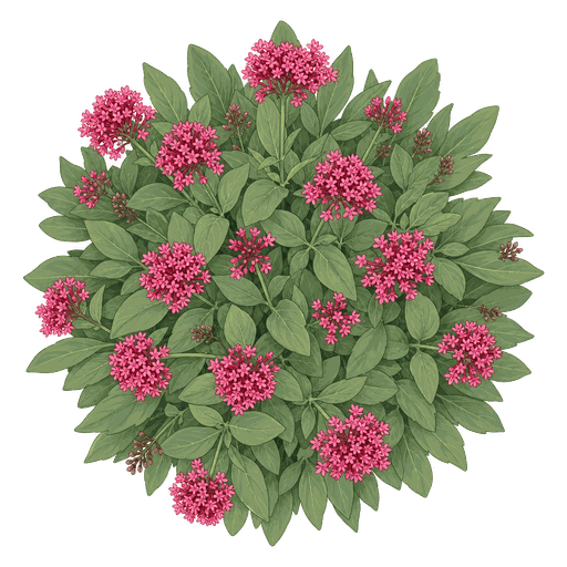 Illustration of Red Valerian