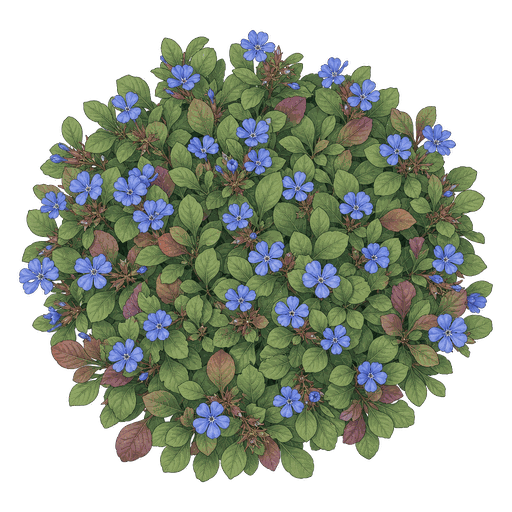 Illustration of Plumbago Groundcover