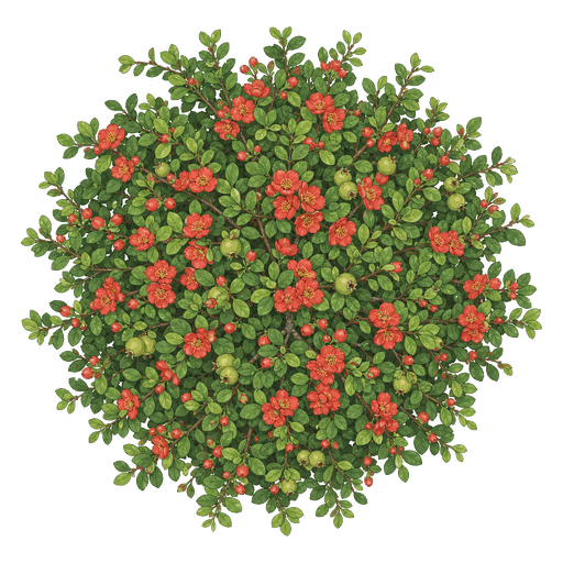 Illustration of Flowering Quince