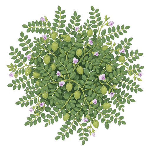 Illustration of Garbanzo Bean
