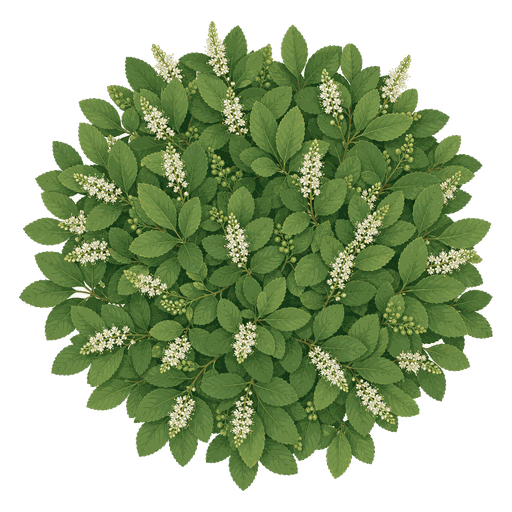 Illustration of Summersweet (Clethra)