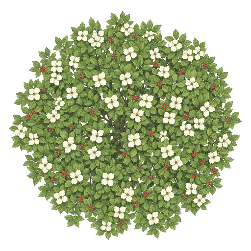 Illustration of Flowering Dogwood