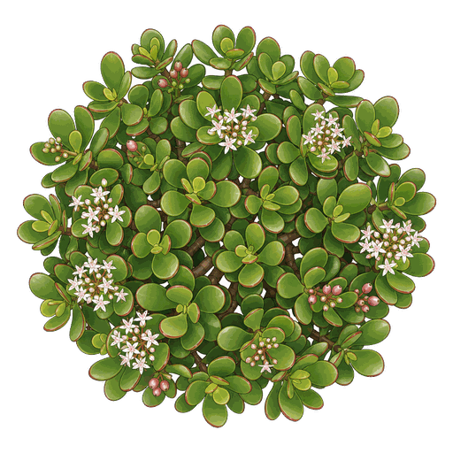 Illustration of Jade Plant