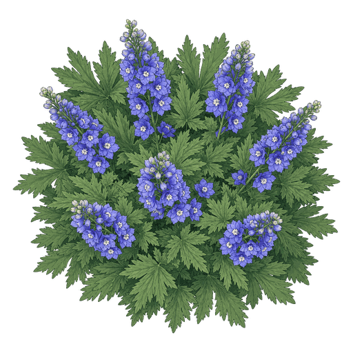 Illustration of Delphinium