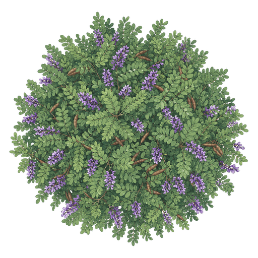 Illustration of Texas Mountain Laurel