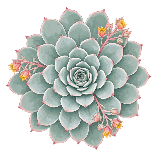 Illustration of Echeveria