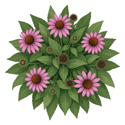 Illustration of Purple Coneflower