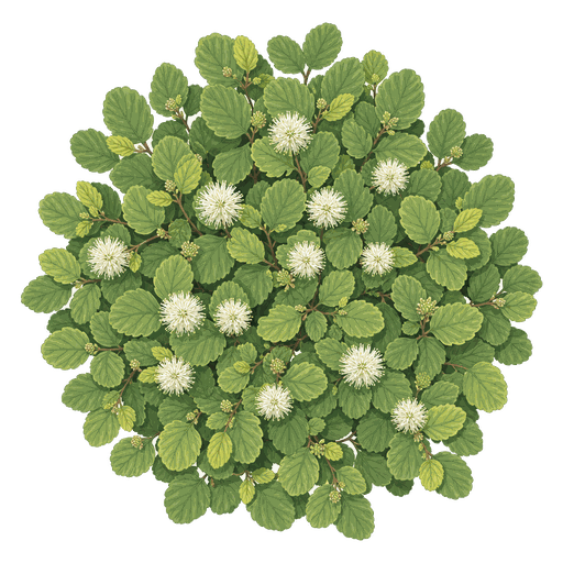 Illustration of Dwarf Fothergilla