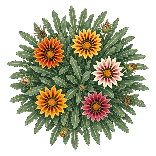 Illustration of Gazania