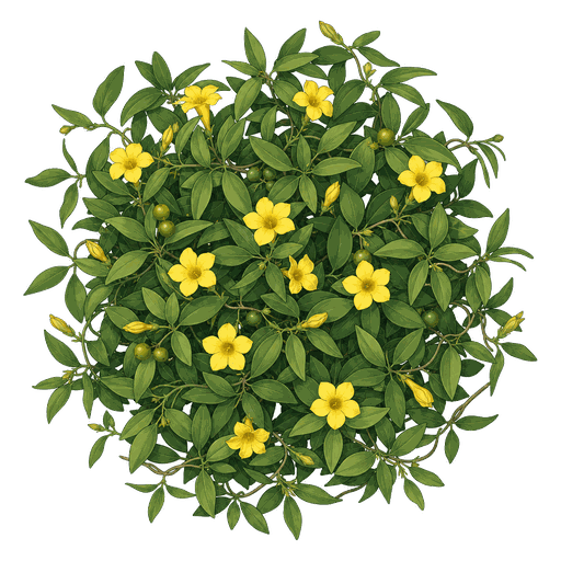 Illustration of Carolina Jessamine