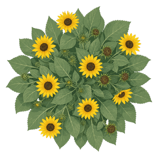 Illustration of Perennial Sunflower