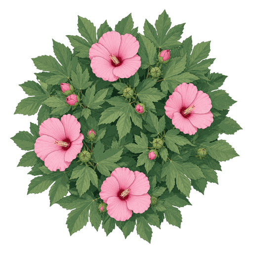 Illustration of Hardy Hibiscus