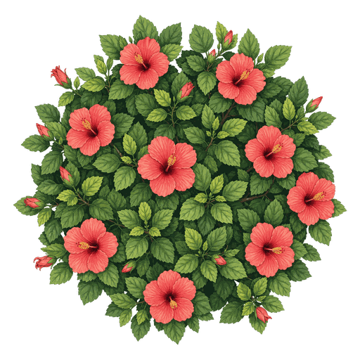 Illustration of Hibiscus (Tropical)