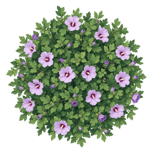 Illustration of Rose of Sharon