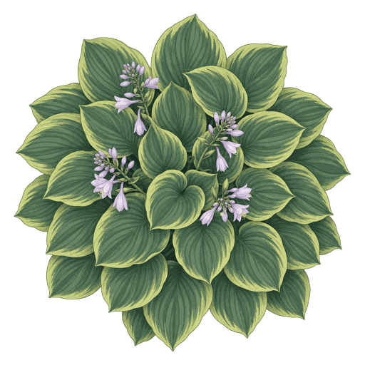 Illustration of Hostas