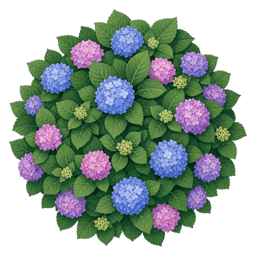 Illustration of Bigleaf Hydrangea