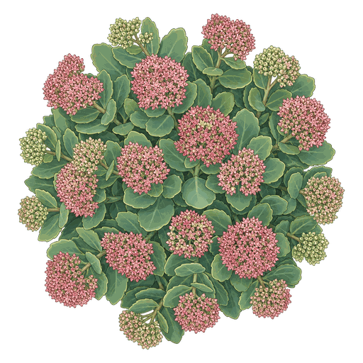 Illustration of Autumn Joy Stonecrop