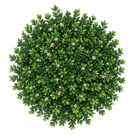Illustration of Japanese Holly