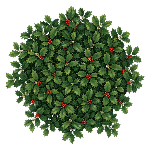 Illustration of American Holly