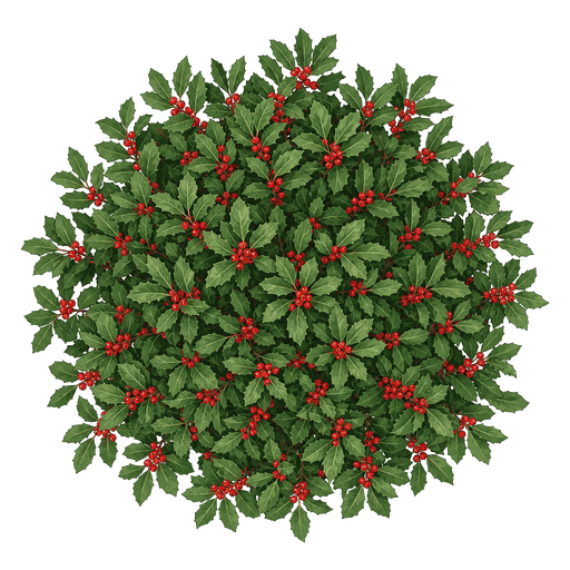Illustration of Winterberry Holly