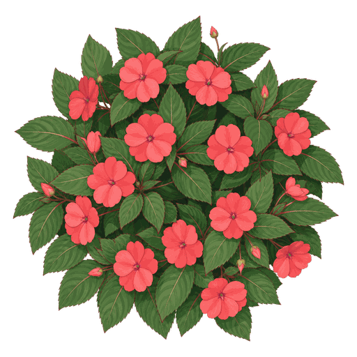 Illustration of New Guinea Impatiens