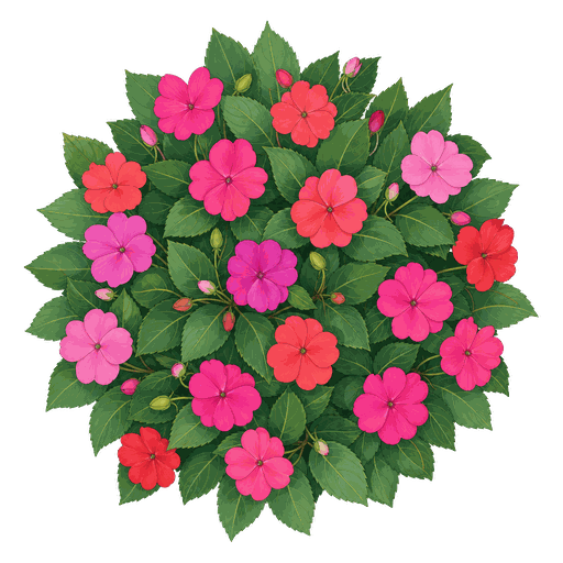 Illustration of Impatiens