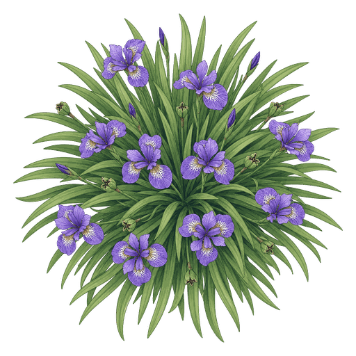 Illustration of Siberian Iris