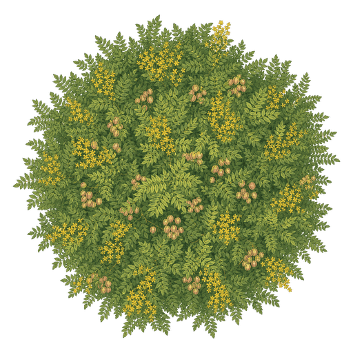 Illustration of Golden Rain Tree