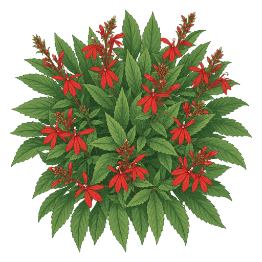 Illustration of Cardinal Flower
