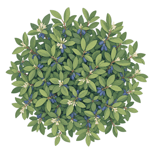 Illustration of Honeyberries