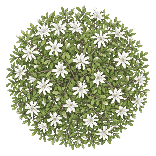 Illustration of Star Magnolia