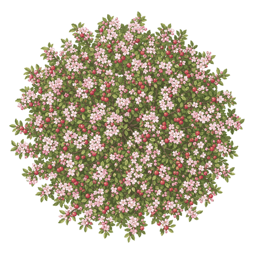 Illustration of Flowering Crabapple