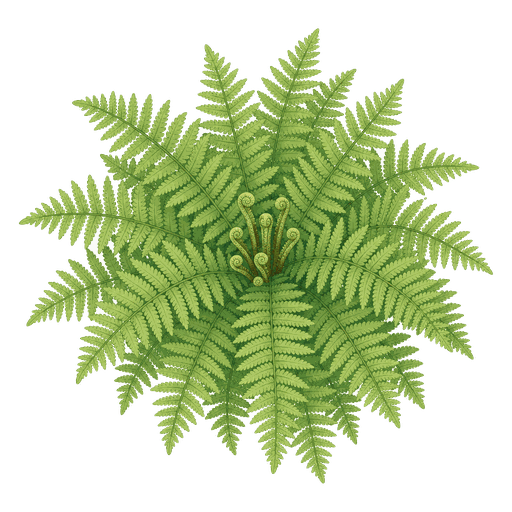 Illustration of Ostrich Fern