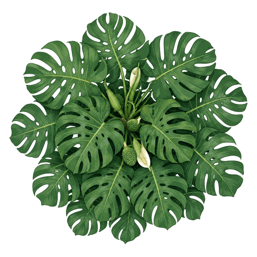 Illustration of Monstera