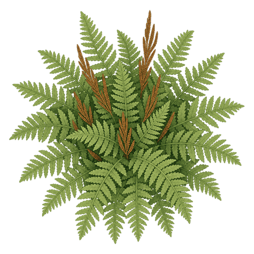 Illustration of Cinnamon Fern