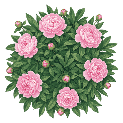 Illustration of Garden Peony