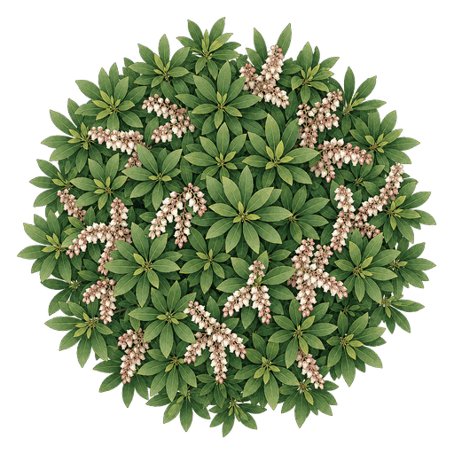 Illustration of Japanese Pieris
