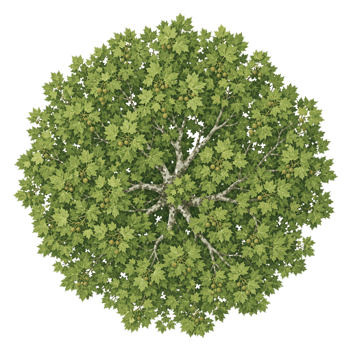 Illustration of American Sycamore