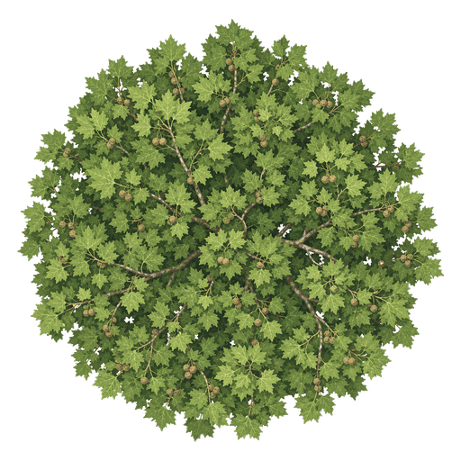 Illustration of London Plane Tree