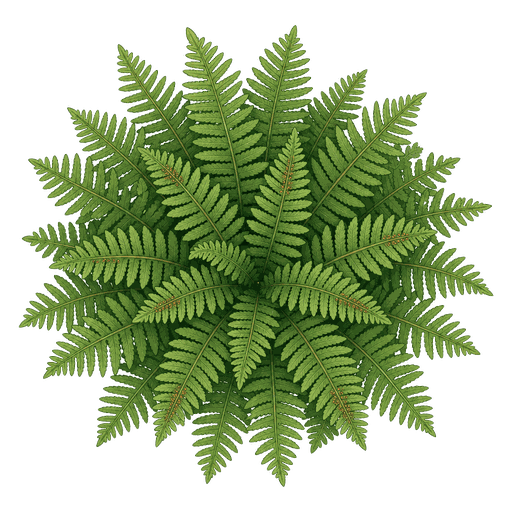 Illustration of Christmas Fern